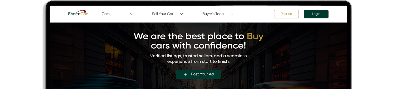 SheenCar website preview